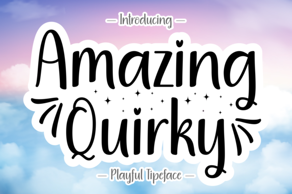 Amazing Quirky: A Playful Handwritten Font for Brands