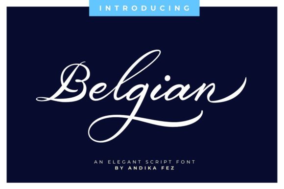 Belgian Script: A Refined Typeface for Small Business Branding
