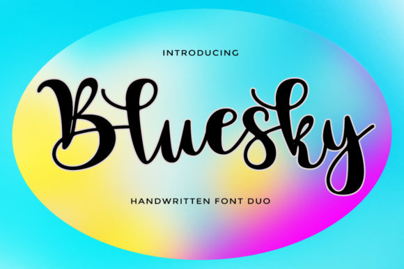 Bluesky Script: A Handwritten Font for Modern Branding