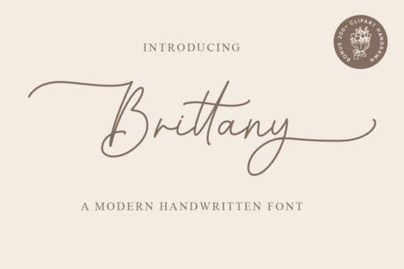 Brittany: A Timeless Handwritten Font for Campaigns