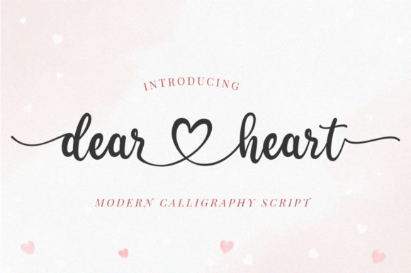 Dear Heart: A Handwritten Font for Digital Design