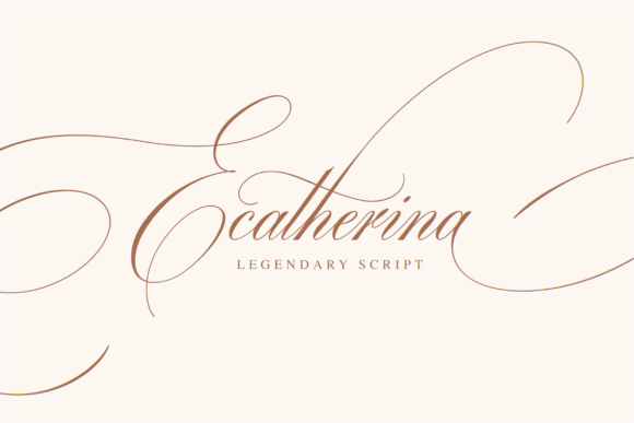 Ecatherina: A Graceful Script Font for Small Business Branding