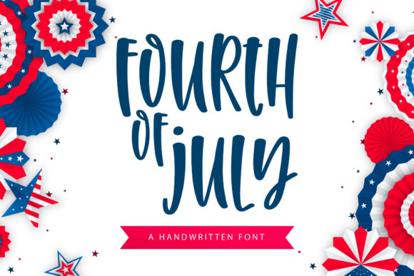 Fourth of July: A Handwritten Font for Editorial Design