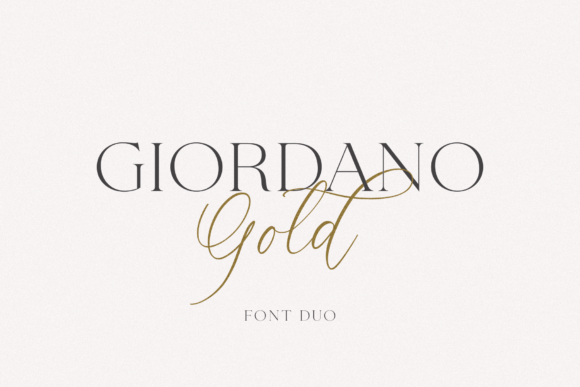 Giordano Gold: A Premium Script and Serif Font for Makers