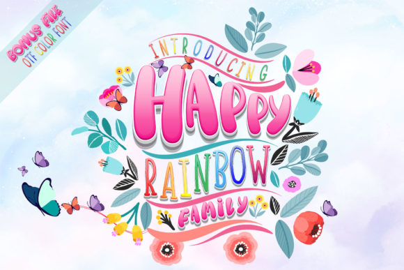 Happy Rainbow Family Font Review for Web Design