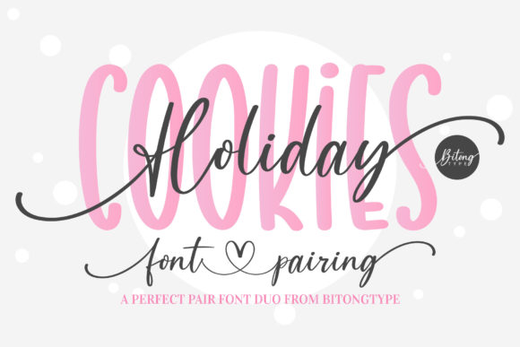 Holiday Cookies: A Delicate Script Font for Editorial Design