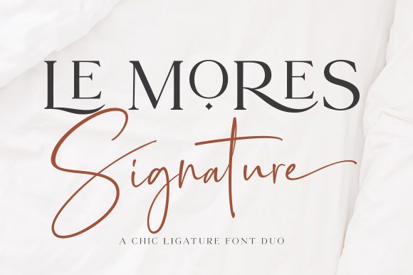 Le Mores Signature Typeface for Branding