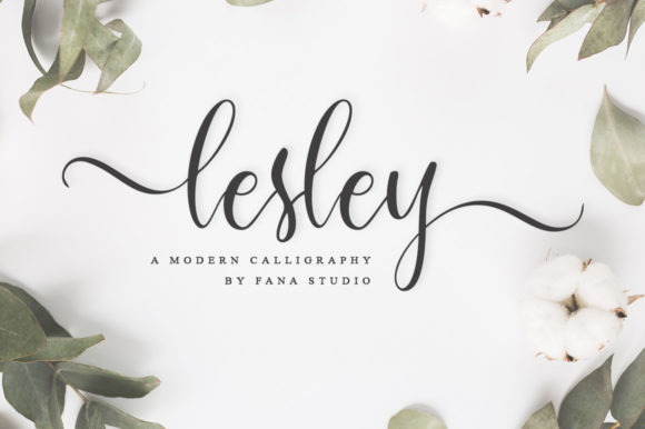 Lesley Script Font for Handmade Labels & Cards