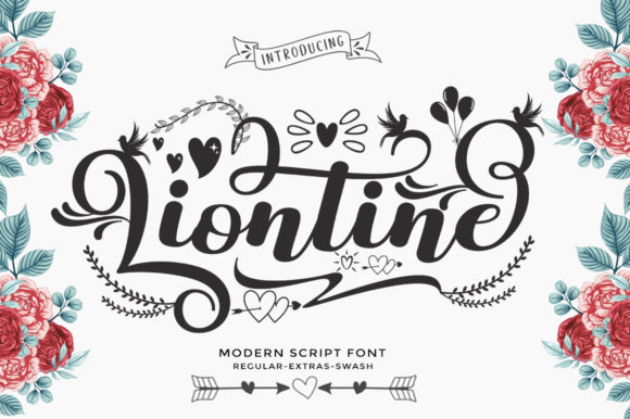 Liontine Script Font for Crafters