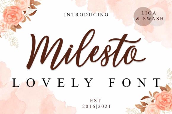 Milesto Script Font for Small Business Branding