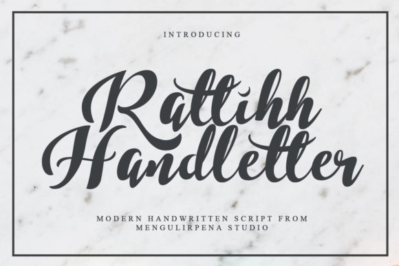 Rattihh Script: A Modern Typeface for Digital Elegance