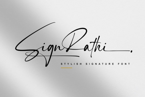 Sign Rathi: A Thin Script Font for Modern Web Design