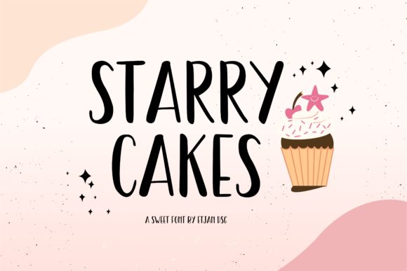Starry Cakes: A Whimsical Script Font for Editorial Design