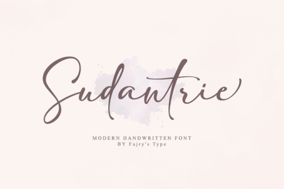 Sudantrie: A Timeless Handwritten Font for Crafters
