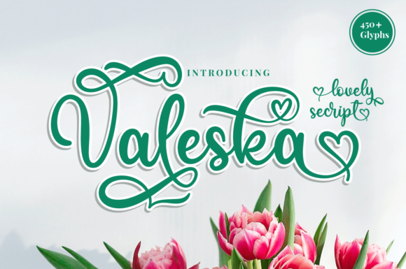 Valeska: A Romantic Calligraphy Font for Crafters