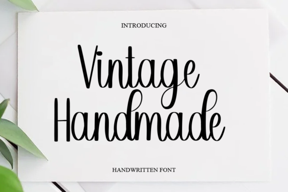 Vintage Handmade Font for Crafters