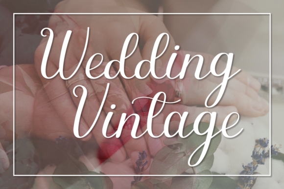 Wedding Vintage: A Refined Script Font for Branding